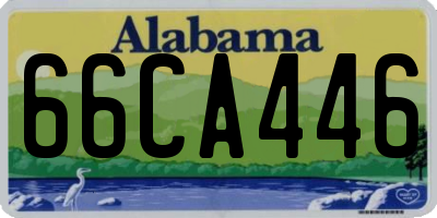 AL license plate 66CA446