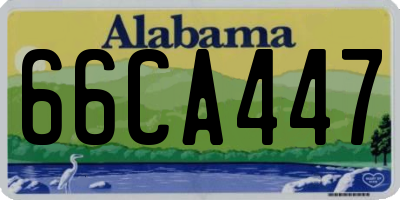 AL license plate 66CA447