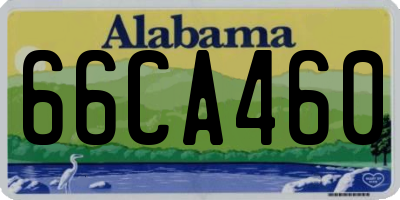AL license plate 66CA460
