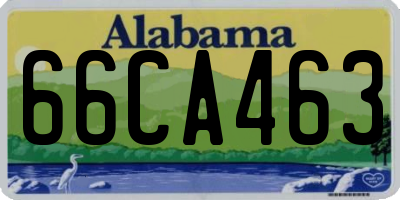 AL license plate 66CA463