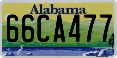 AL license plate 66CA477