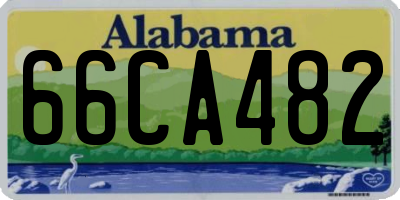 AL license plate 66CA482