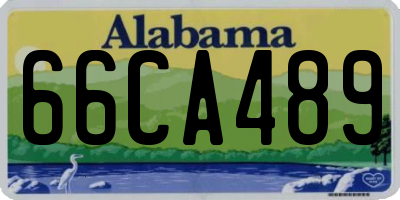AL license plate 66CA489