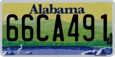 AL license plate 66CA491
