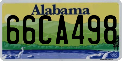 AL license plate 66CA498