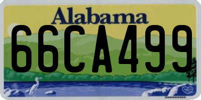 AL license plate 66CA499