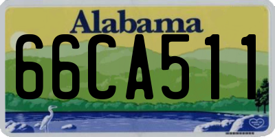 AL license plate 66CA511