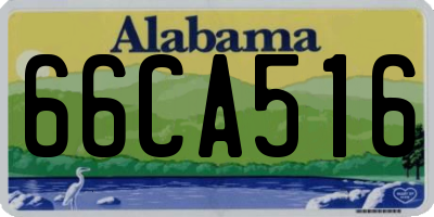 AL license plate 66CA516