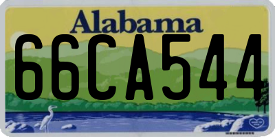 AL license plate 66CA544