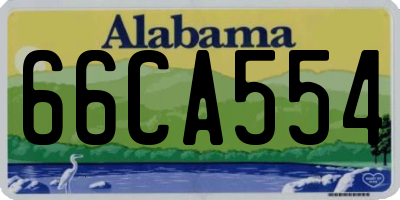 AL license plate 66CA554