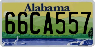 AL license plate 66CA557