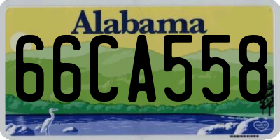 AL license plate 66CA558