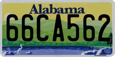 AL license plate 66CA562