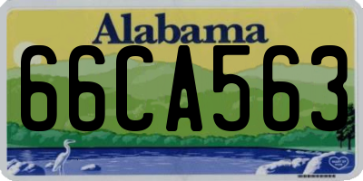 AL license plate 66CA563