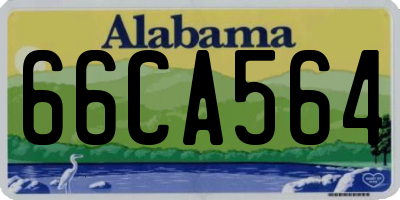 AL license plate 66CA564