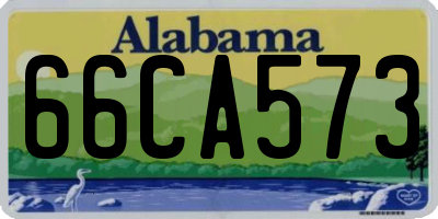 AL license plate 66CA573