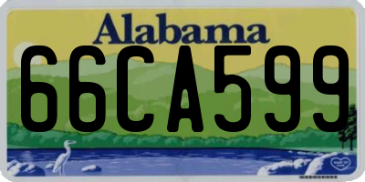 AL license plate 66CA599