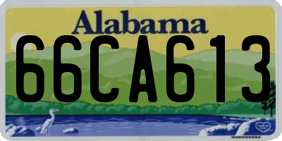 AL license plate 66CA613
