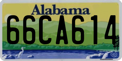 AL license plate 66CA614
