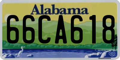 AL license plate 66CA618