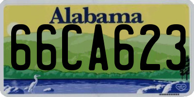 AL license plate 66CA623