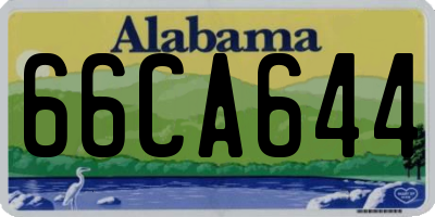 AL license plate 66CA644