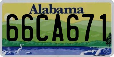 AL license plate 66CA671