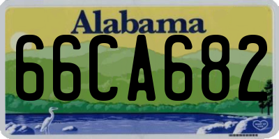 AL license plate 66CA682