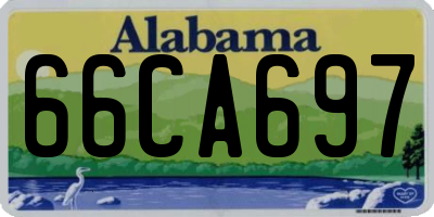 AL license plate 66CA697
