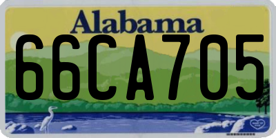 AL license plate 66CA705