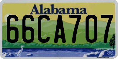 AL license plate 66CA707