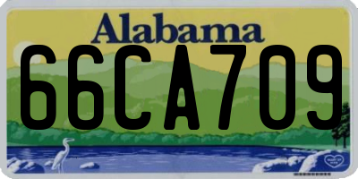 AL license plate 66CA709