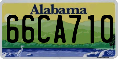 AL license plate 66CA710
