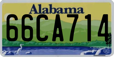 AL license plate 66CA714