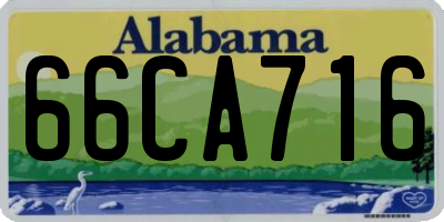 AL license plate 66CA716