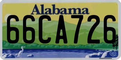 AL license plate 66CA726