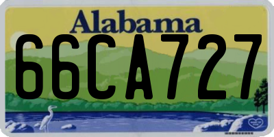 AL license plate 66CA727