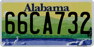 AL license plate 66CA732