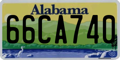 AL license plate 66CA740