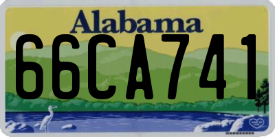 AL license plate 66CA741