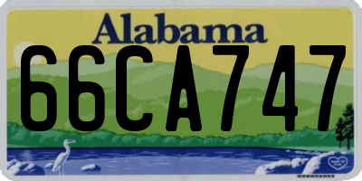 AL license plate 66CA747