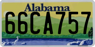 AL license plate 66CA757