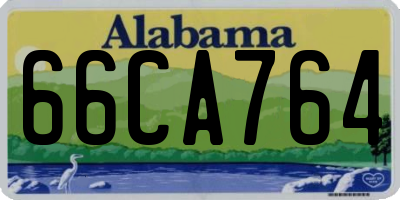 AL license plate 66CA764