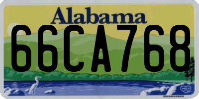 AL license plate 66CA768