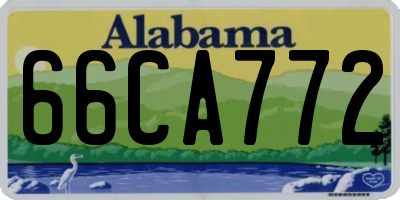 AL license plate 66CA772