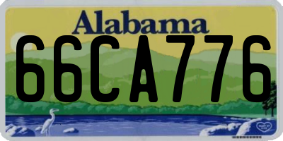 AL license plate 66CA776