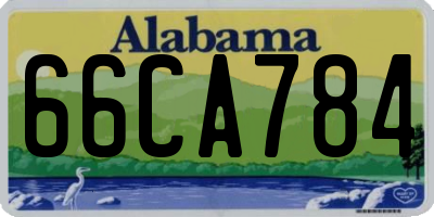 AL license plate 66CA784