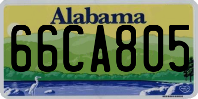 AL license plate 66CA805