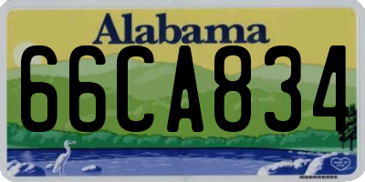 AL license plate 66CA834
