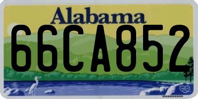 AL license plate 66CA852